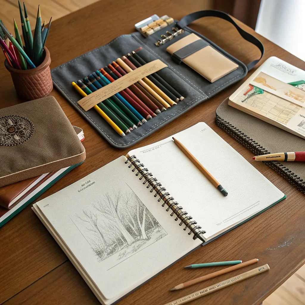 Illustrative sketchbooks and drawing tools
